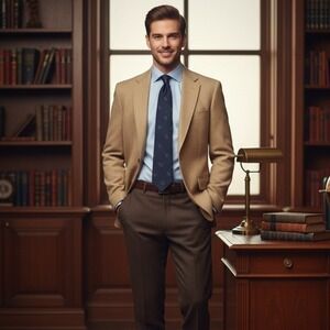 American Craftsman Blazer Jacket Mens Size 42L Sports Coat Office Corpcore USA